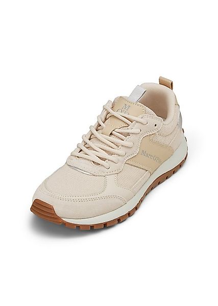 Marc O'Polo aus edlem Rindleder und Mesh-Einsatz Sneaker günstig online kaufen