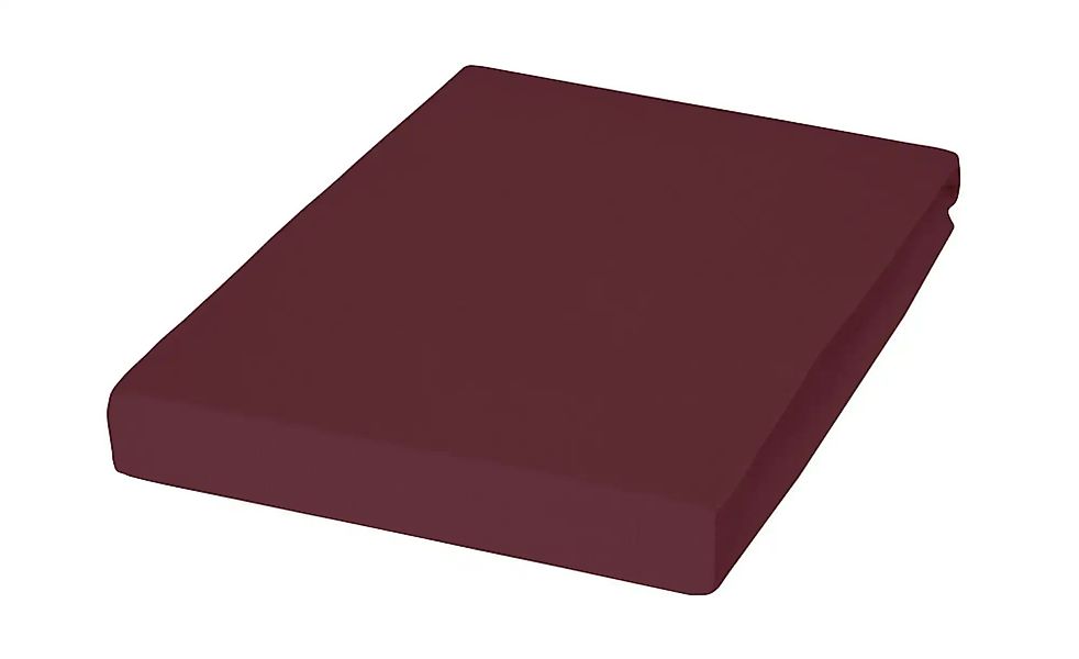 Janine Janine Spannbetttuch Elastic-Jersey 5002 burgund (41) Größe:  100x20 günstig online kaufen