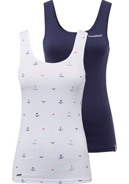 KangaROOS Ripptanktop Packung, 2-er Pack, 2 Stk. tlg. im Doppelpack - 1x un günstig online kaufen