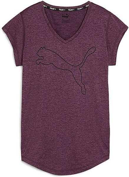 PUMA Kurzarmshirt Train Favorite Heather Cat Tee MIDNIGHT PLUM HEATHER günstig online kaufen