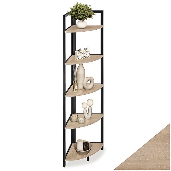 tectake Bücherregal Eckregal, Set 1-tlg., Industrial günstig online kaufen