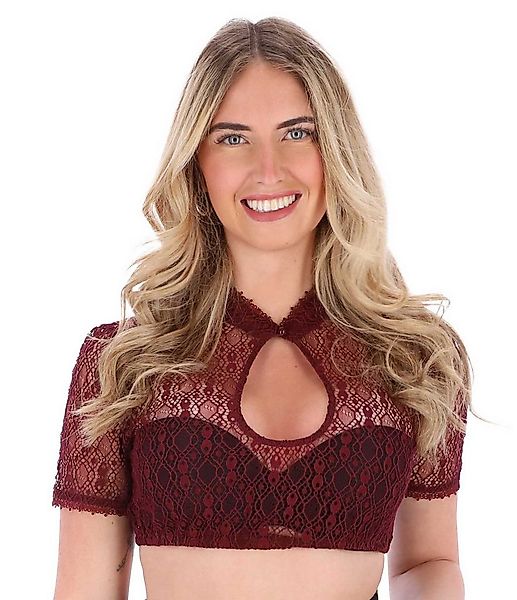 Steigenhöfer Manufaktur Dirndlbluse - MARIE - Dirndl Bluse Damen mit Perle günstig online kaufen