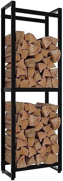 CLP Kaminholzregal Morson, BxTxH:50x25x150 cm, Holzständer aus pulverbeschi günstig online kaufen