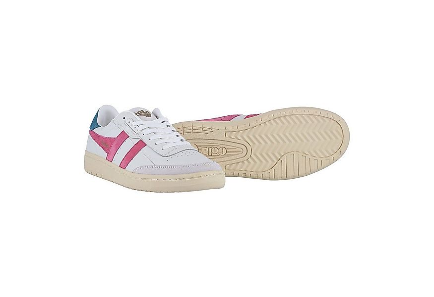 Gola Falcon Leder weiss/pink/dunkelblau Damen Sneaker günstig online kaufen