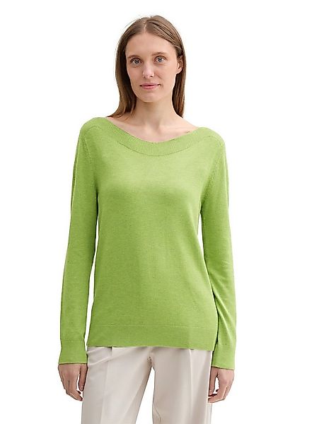 TOM TAILOR Longpullover mit Rippbündchen günstig online kaufen
