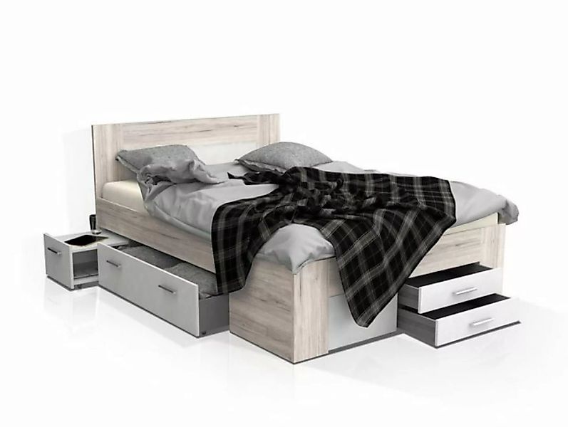 Moebel-Eins Kinderbett, DALIA Funktionsbett 140x200 cm, Material Dekorspanp günstig online kaufen