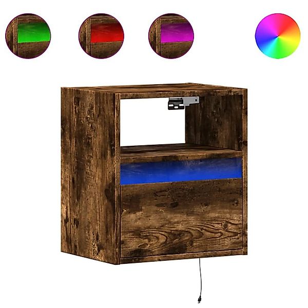 vidaXL TV-Wand TV-Wandschränke LED-Beleuchtung 2 Stk. günstig online kaufen