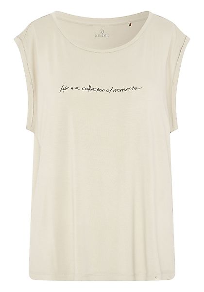 Detto Fatto Print-Shirt mit zartem Schriftzug günstig online kaufen