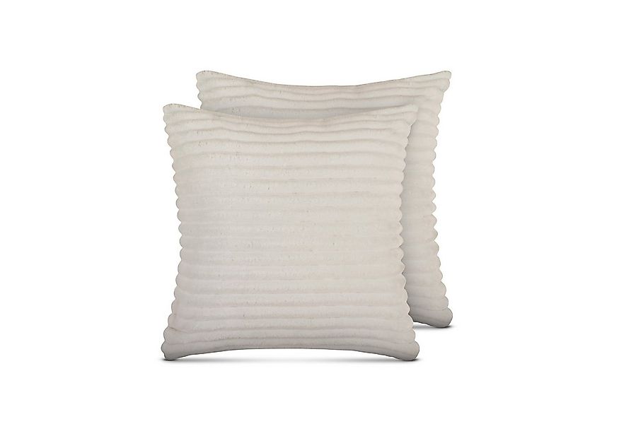 Bestlivings Dekokissen Cord-Optik (2er Pack), Sofakissen kuscheliger Bezug günstig online kaufen