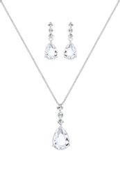 Elli Premium Schmuckset Tropfen Weiß 925 günstig online kaufen