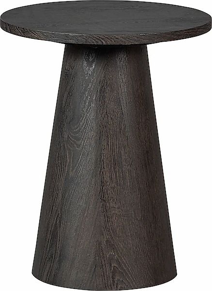 WOOOD Couchtisch Ativ aus Holz Dunkelbraun, Ø 40 cm günstig online kaufen