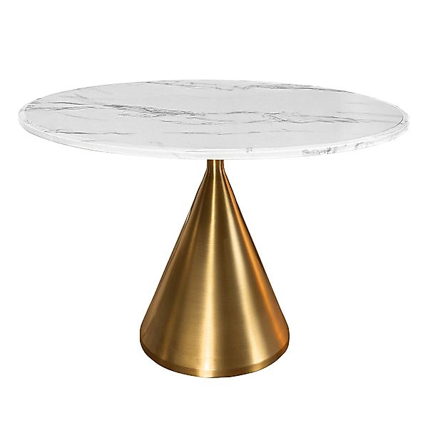 riess-ambiente Esstisch ELEGANCIA Ø130cm Marmor weiß günstig online kaufen