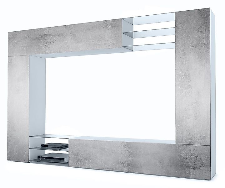 Vladon Wohnwand Mirage, (Anbauwand mit Rückwand günstig online kaufen