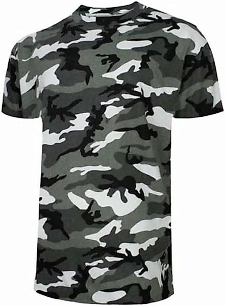 Artmas T-Shirt Arbeit T-Shirt Kurzarmshirt 100% Baumwolle Camouflage günstig online kaufen
