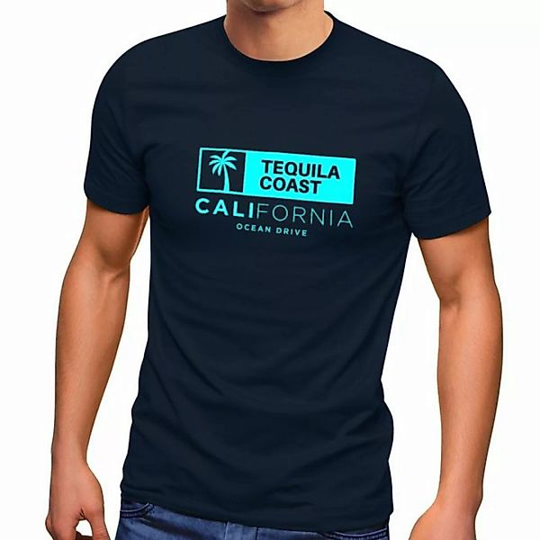 Neverless Print-Shirt Neverless® Herren T-Shirt California Ocean Drive Kali günstig online kaufen