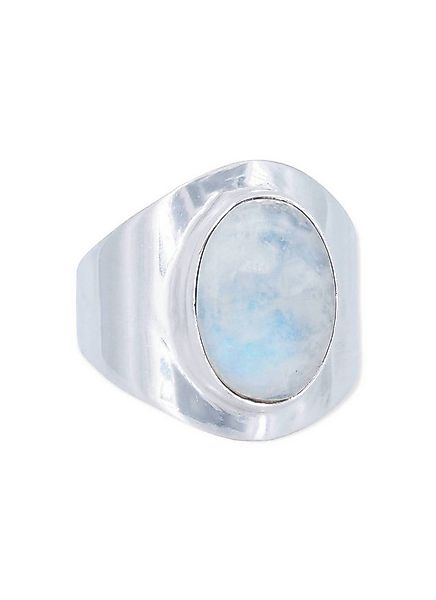 mantraroma Silberring RAHMAT aus 925 Silber mit Regenbogen Mondstein (Ring günstig online kaufen