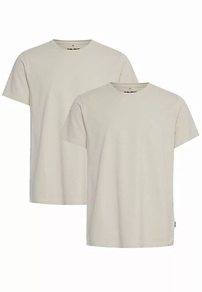 Blend T-Shirt Rundhals T-Shirt 2-er Stück Pack Basic Shirt 4817 in Grau-2 günstig online kaufen