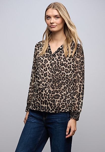 STREET ONE Langarmbluse mit Zick Zack günstig online kaufen