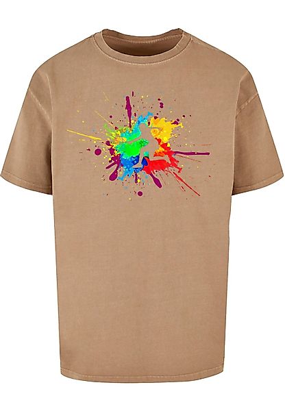 Merchcode T-Shirt "Merchcode Herren Color Splash Player Acid Washed Oversiz günstig online kaufen