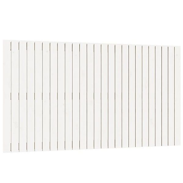 vidaXL Bett, Wand-Kopfteil Weiß 159,5x3x90 cm Massivholz Kiefer günstig online kaufen