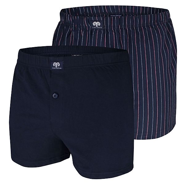 Ceceba Boxershorts aus Baumwoll-Jersey, Doppelpack Farbe blau/rot Größe: 10 günstig online kaufen