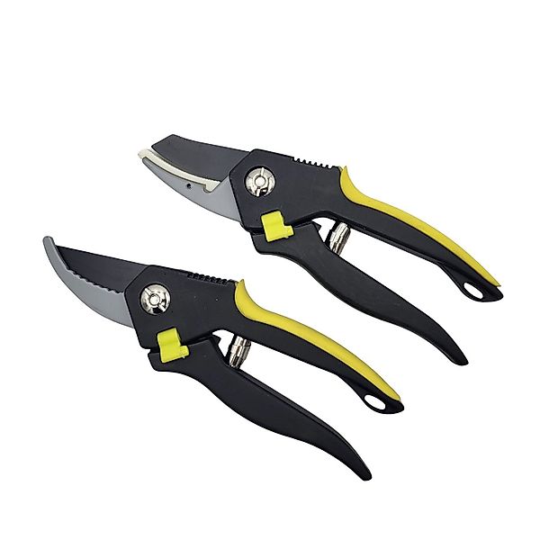 BURI Grasschere Gartenscheren 2er-Set Blumenschere Ambossschere günstig online kaufen