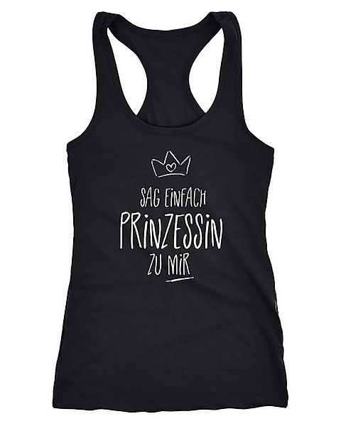 MoonWorks Tanktop Damen Tanktop Sag einfach Prinzessin zu mir Spruch Shirt günstig online kaufen