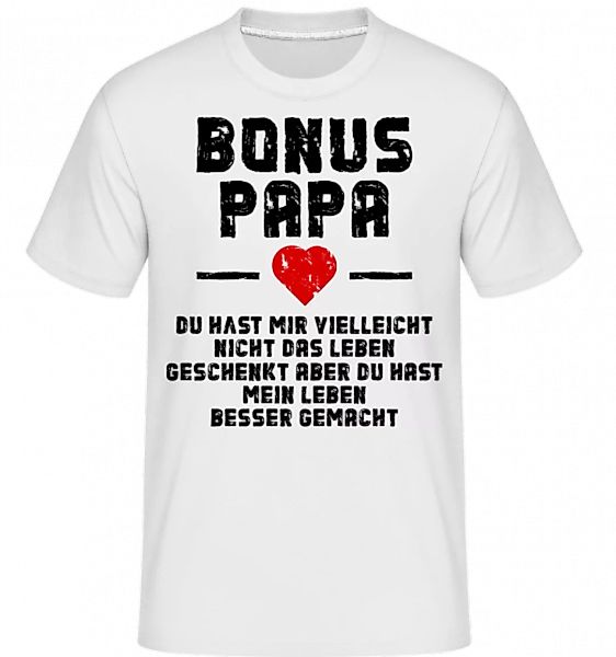 Bonus Papa black · Shirtinator Männer T-Shirt günstig online kaufen
