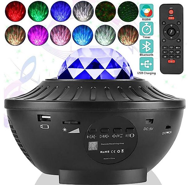 MUPOO LED Nachtlicht LED Sternenhimmel Projektor Galaxy Light mit Fernbedie günstig online kaufen