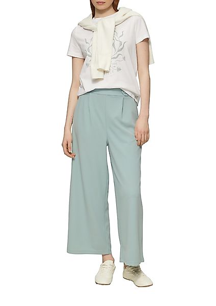 QS Culotte Sommerhose mit Knopf-Design am günstig online kaufen