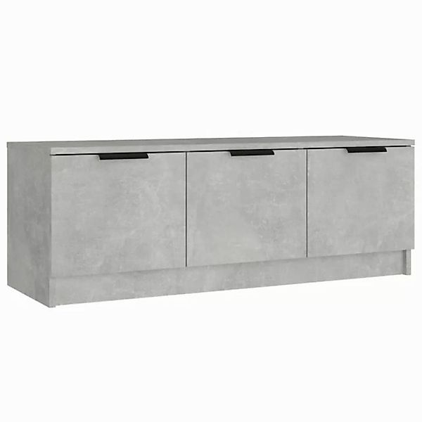 vidaXL TV-Schrank TV-Schrank Betongrau 102x35x36,5 cm Spanplatte Lowboard F günstig online kaufen