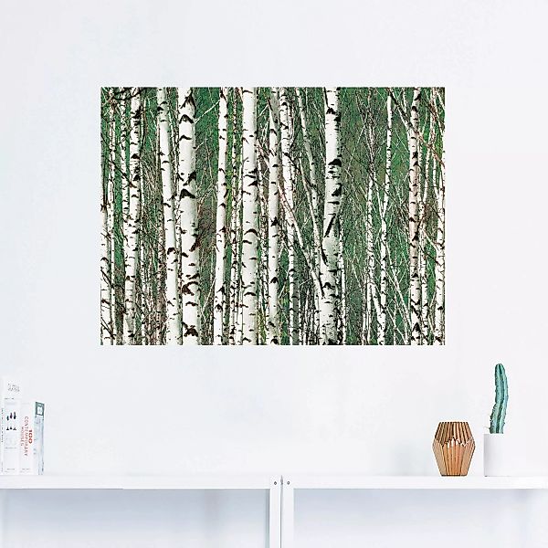 Artland Wandbild »Birkenwald - Bäume«, Bäume, (1 St.), als Leinwandbild, Wa günstig online kaufen