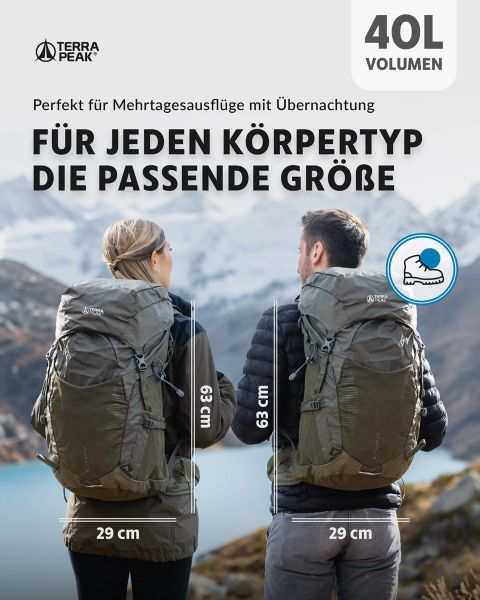 Terra Peak Wanderrucksack Airant 40, Rucksack günstig online kaufen