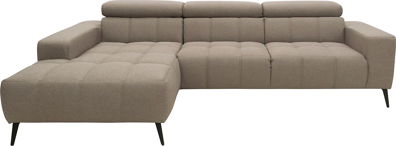DOMO collection Ecksofa »Trento L-Form, mit Kufenfuß oder Einzelfuß« wahlwe günstig online kaufen