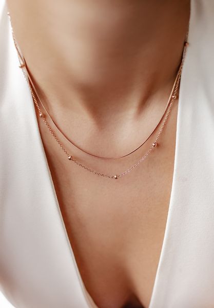 Hey Happiness Edelstahlkette Layer Collier Kugeln, günstig online kaufen