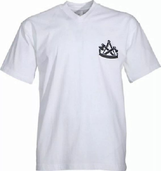 JOB T-Shirt T-Shirt ZIMMERER weiß mit V-Ausschnitt günstig online kaufen