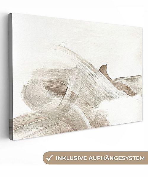 OneMillionCanvasses® Leinwandbild Abstrakt - Moderne Kunst - Beige, Fotodru günstig online kaufen