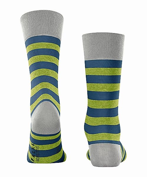 FALKE Sensitive Mapped Line Herren Socken, 39-42, Grau, Streifen, Baumwolle günstig online kaufen