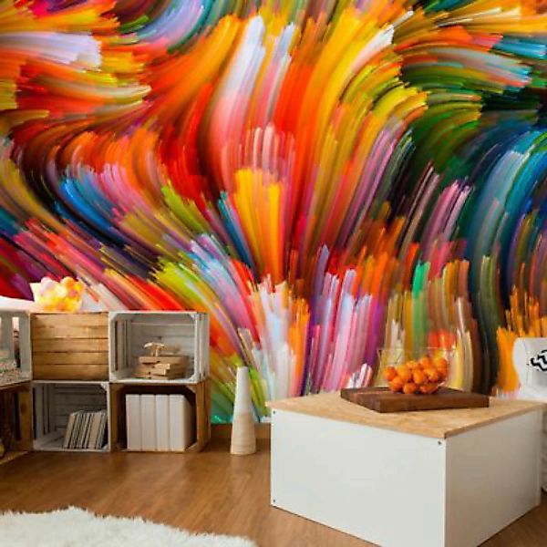 artgeist Fototapete Rainbow Waves mehrfarbig Gr. 250 x 175 günstig online kaufen