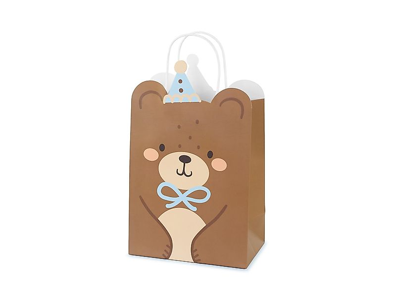 partydeco Papierdekoration, Geschenktüte Bär mit Henkel günstig online kaufen