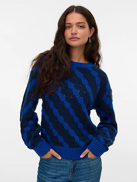 Vero Moda Strickpullover "VMBUBLY LS O-NECK PULLOVER BOO" günstig online kaufen