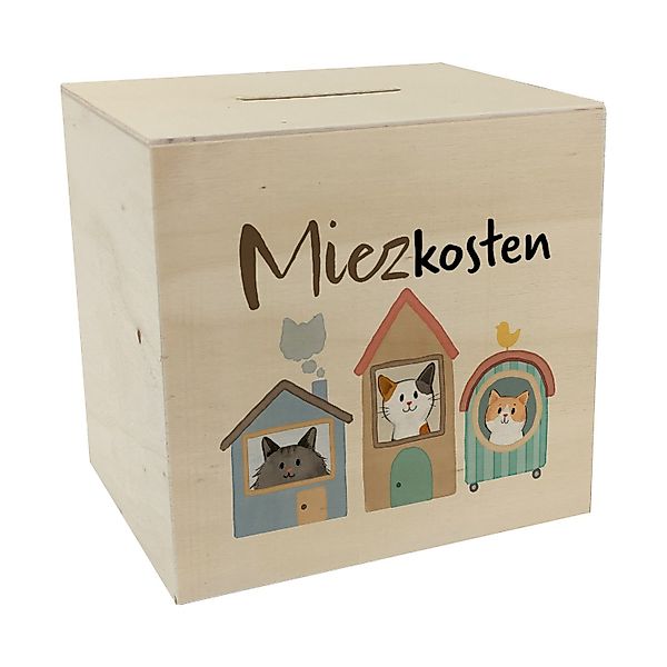 speecheese Spardose Katzen Spardose aus Holz günstig online kaufen