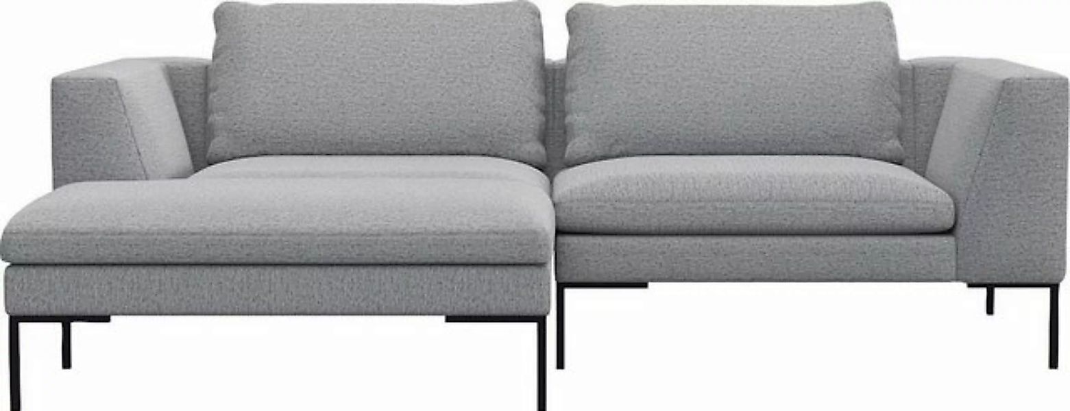 FLEXLUX Ecksofa Loano, modernes Sofa, frei im Raum stellbar, lose Kissen, K günstig online kaufen