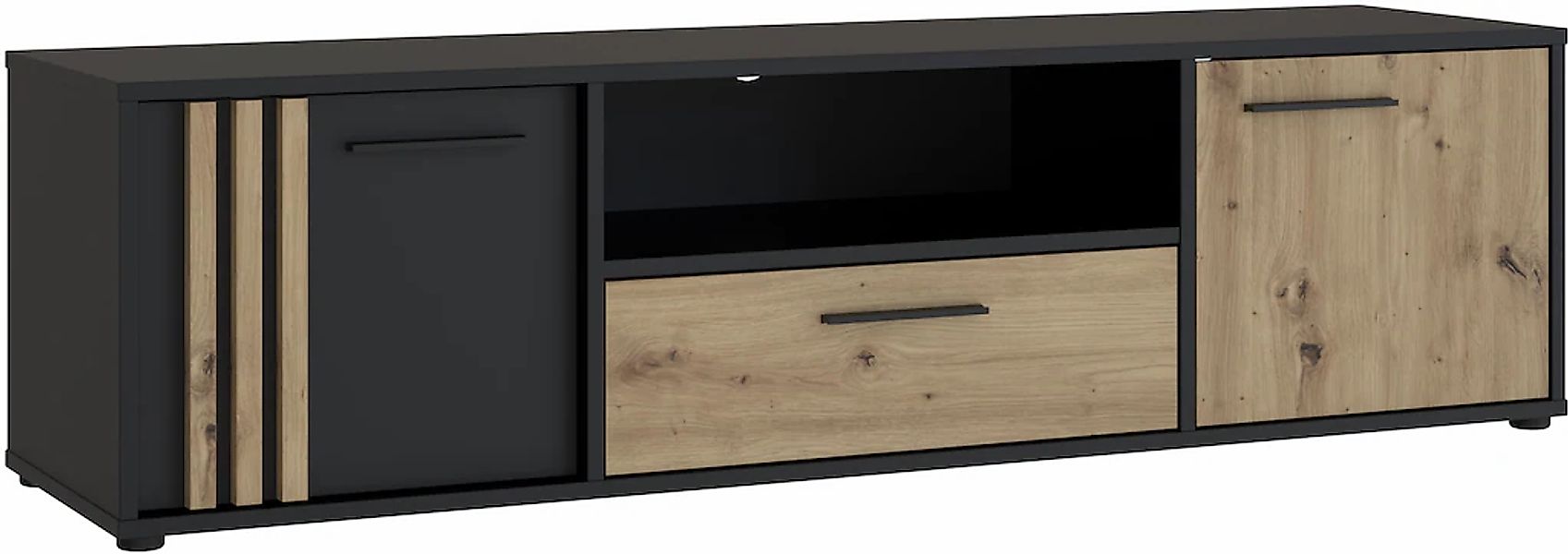 FORTE Lowboard "Cardigan TV-Board, TV-Schrank", TV-Board, 2 farbig, Staurau günstig online kaufen