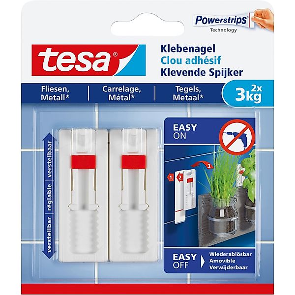 tesa Klebehaken tesa 77764 Klebenagel verstellbar günstig online kaufen