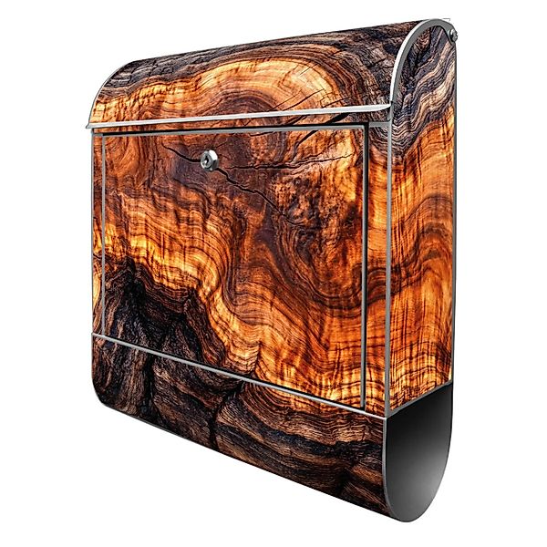 Banjado Design Briefkasten Silber Pulverbeschichtet 39x47x14cm 2 Schlüssel günstig online kaufen