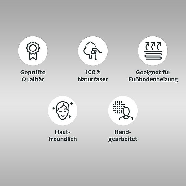 my home Wollteppich Pirker, rechteckig, Höhe: günstig online kaufen