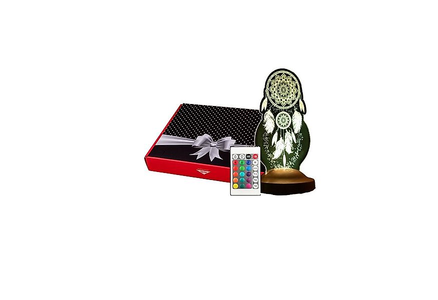 Geschenkelampe LED Nachttischlampe Traumfänger Dreamcatcher 3D UV Druck Nac günstig online kaufen