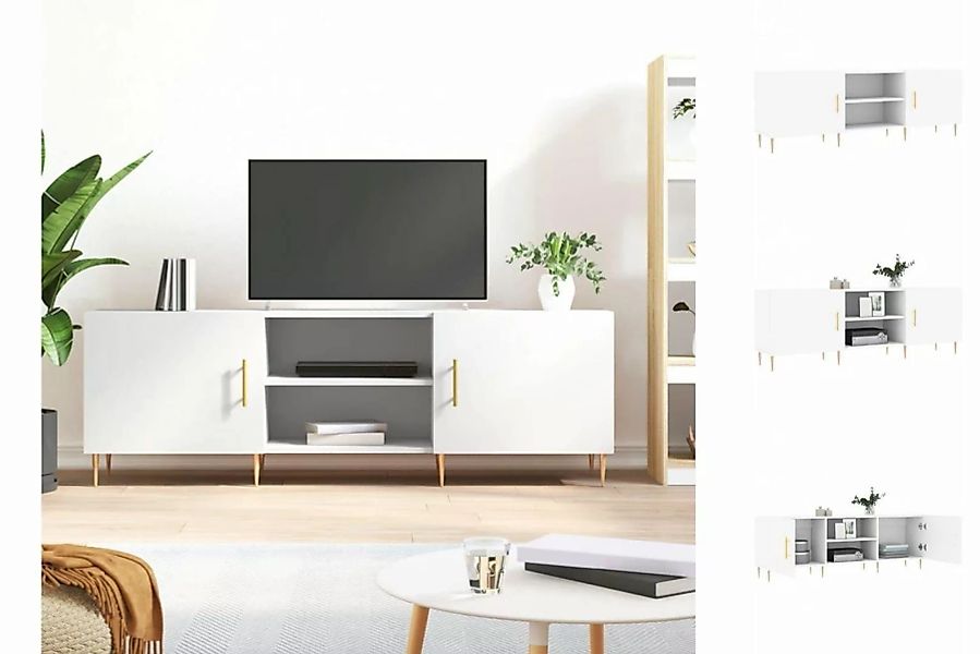 vidaXL TV-Schrank TV-Schrank Weiß 150x30x50 cm Holzwerkstoff günstig online kaufen