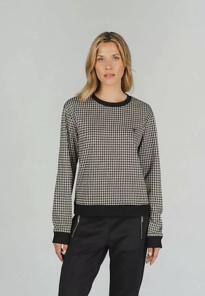 ANGELS Sweatshirt Sweater mit modischem Muster mit Label-Applikationen günstig online kaufen